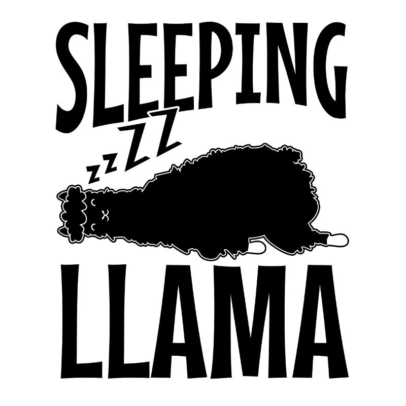 Llama Cute Alpaca Sleeping Llama