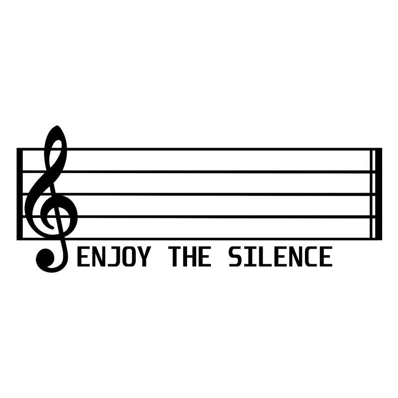 Profitez de l'idée de cadeau de chemise de note de musique de silence