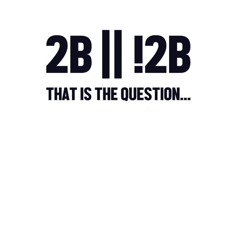 2B or not 2B Question Softwareingenieur Coder