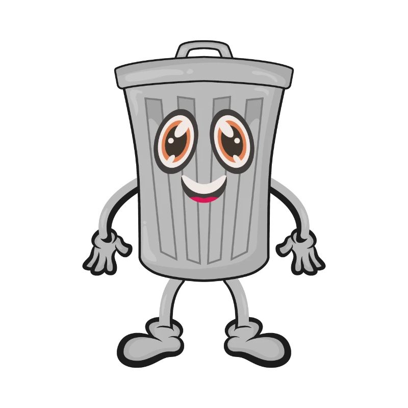 Garbage trash can
