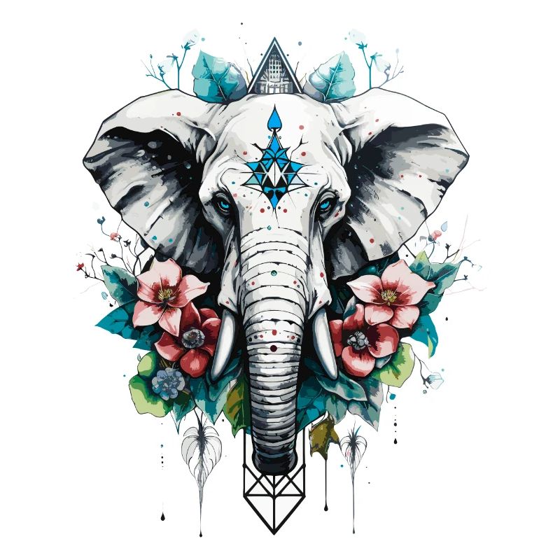 Elefant geometrisch