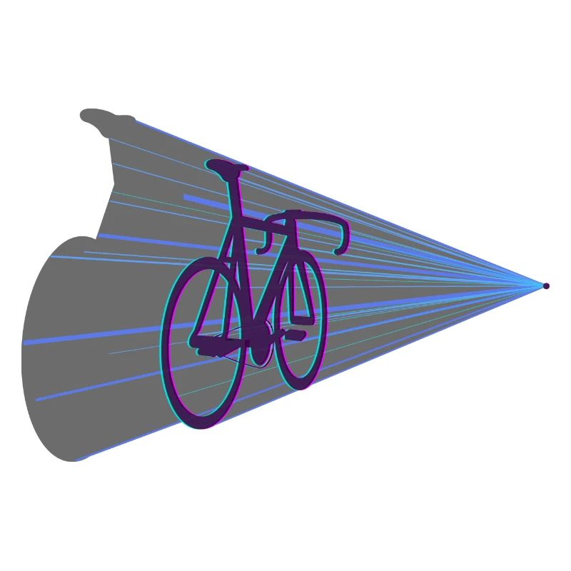 Futuristic Warping Bicycle Defying Physics