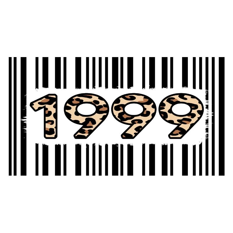 1999 Birthday 23 years anniversary Barcode Leopard