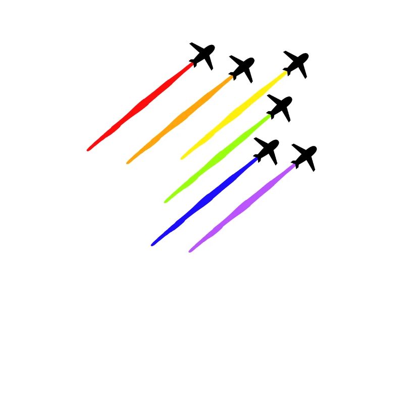 Regenbogen Flugzeug