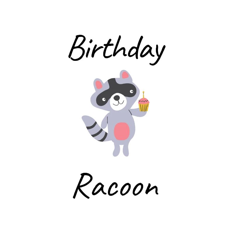 Birthday racoon