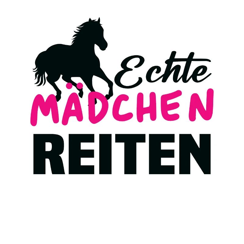 Echte mädchen reiten