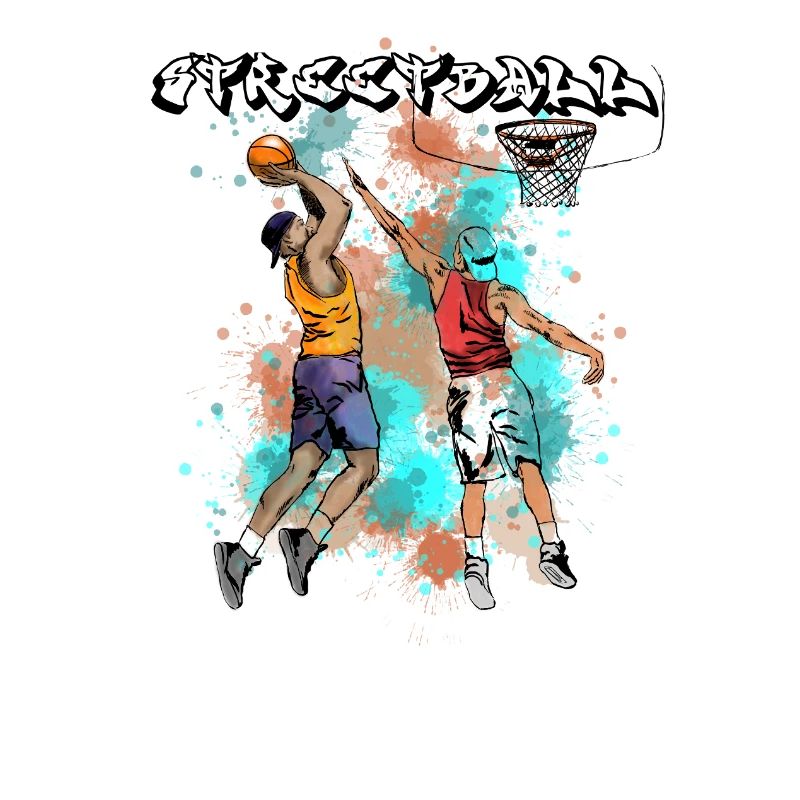 Basketball Action Illustration