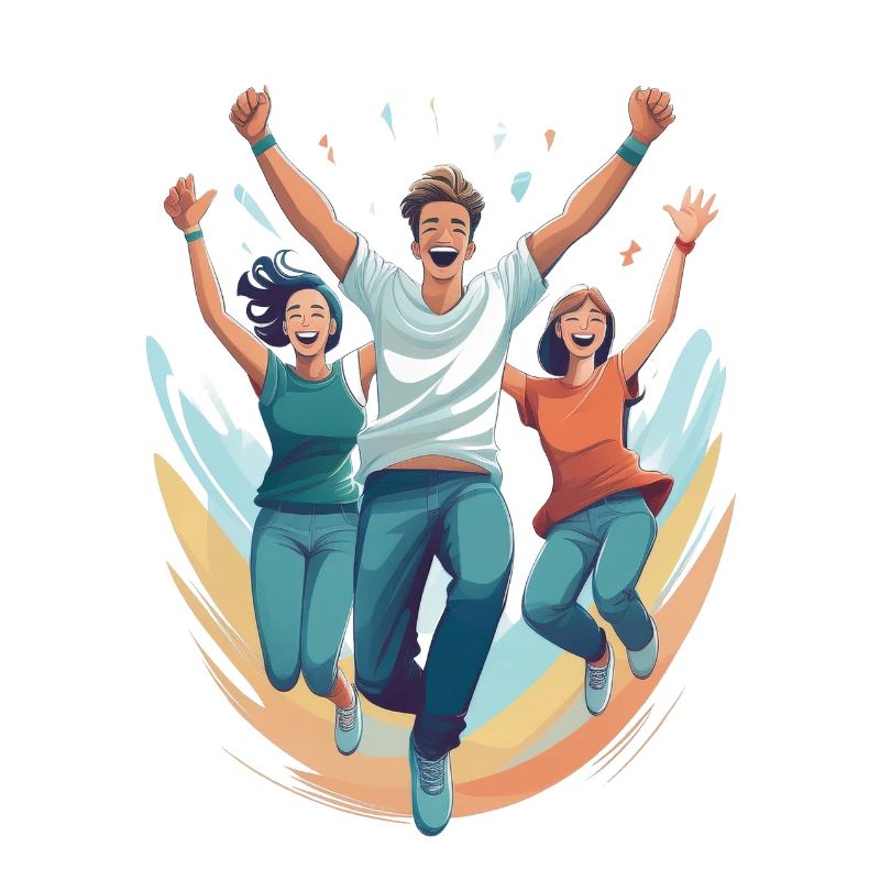 Sauter de joie