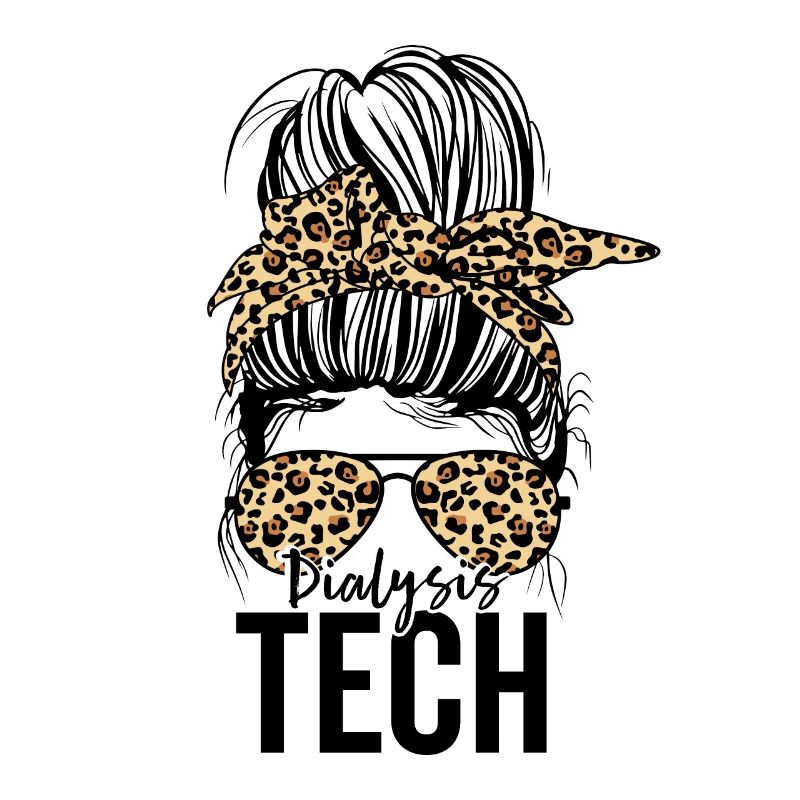 Dialyse Tech Messy Bun Drôle Dialyse péritonéale