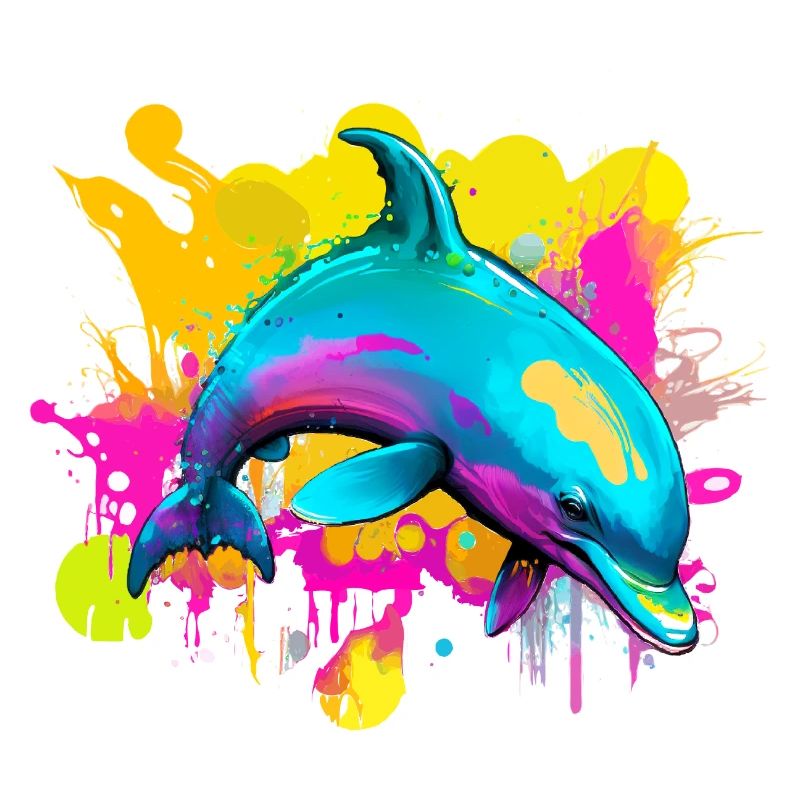 Bunter Delfin