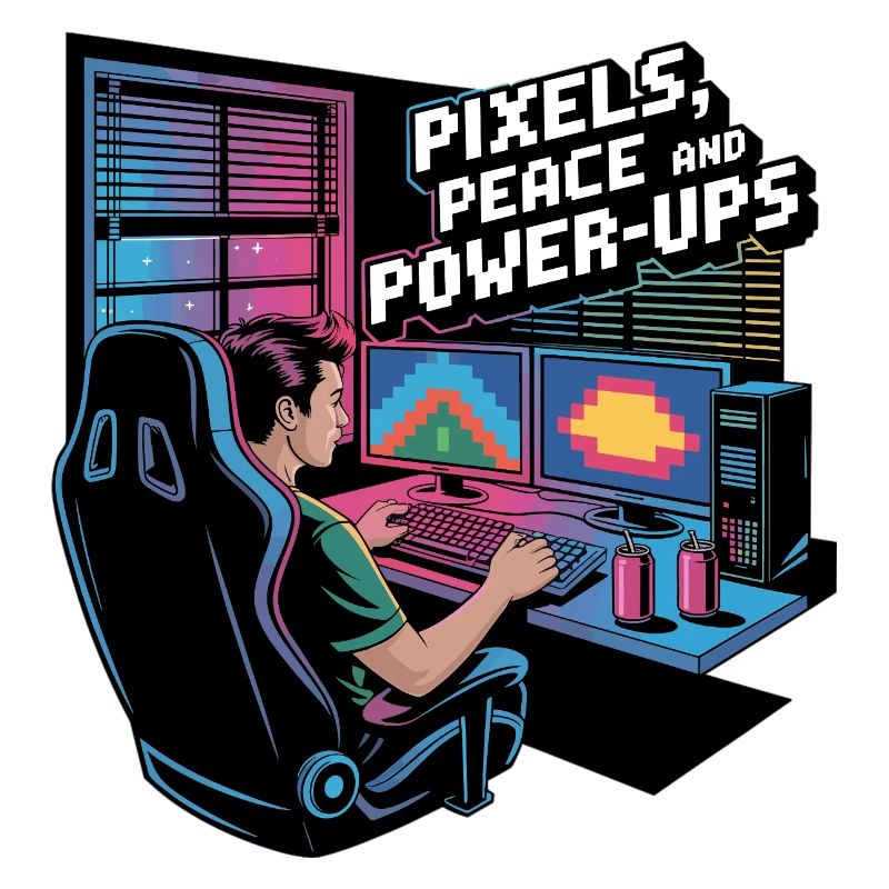Pixels, Peace & Power-Ups – Gaming Setup
