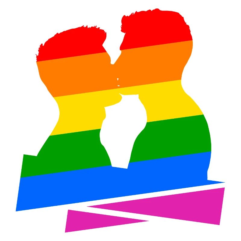 Regenbogen Kuss