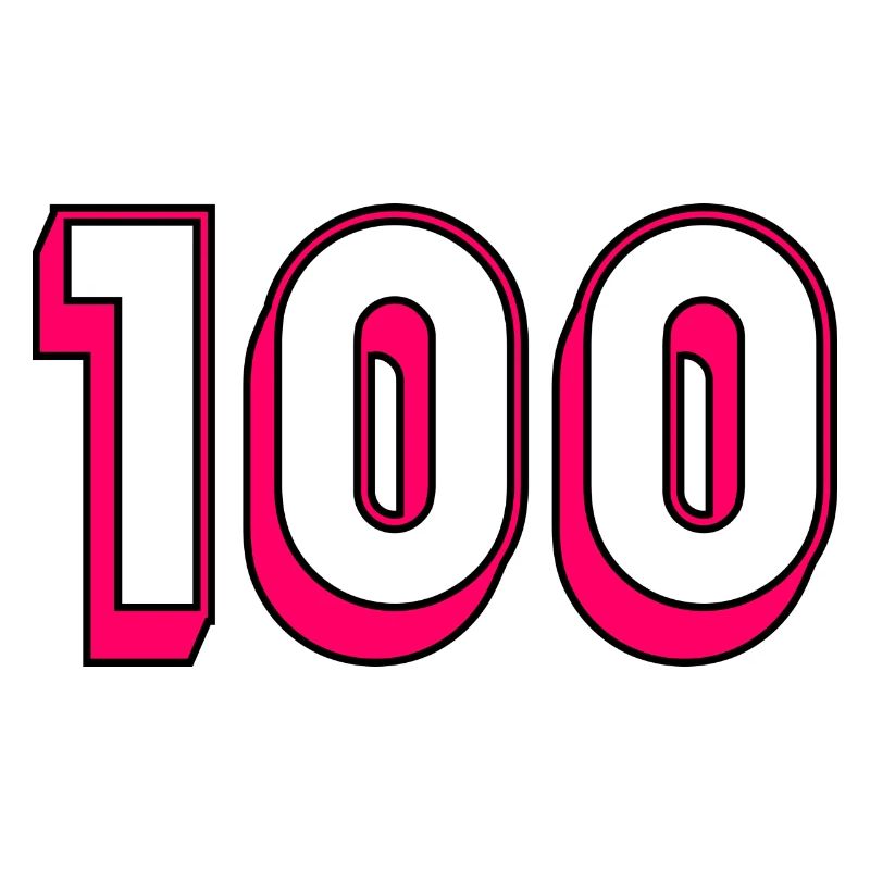 100. 100 JAHRE. 100-jähriges Jubiläum. GEBURTSTAG 100