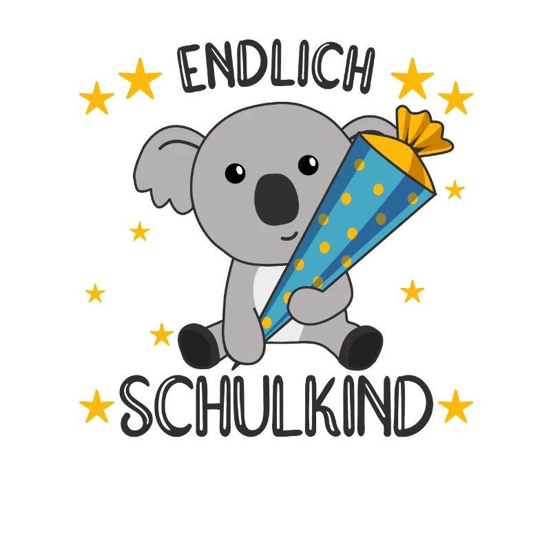 Endlich Schulkind Koala Schultüte Einschulung