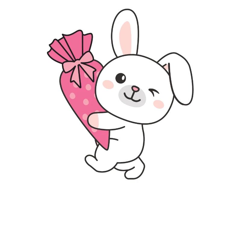 bye bye Kindergarten hallo Schule Hase