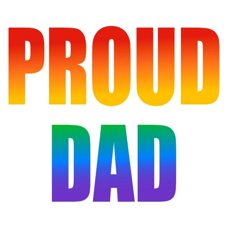 Stolzer Papa schwuler Regenbogen