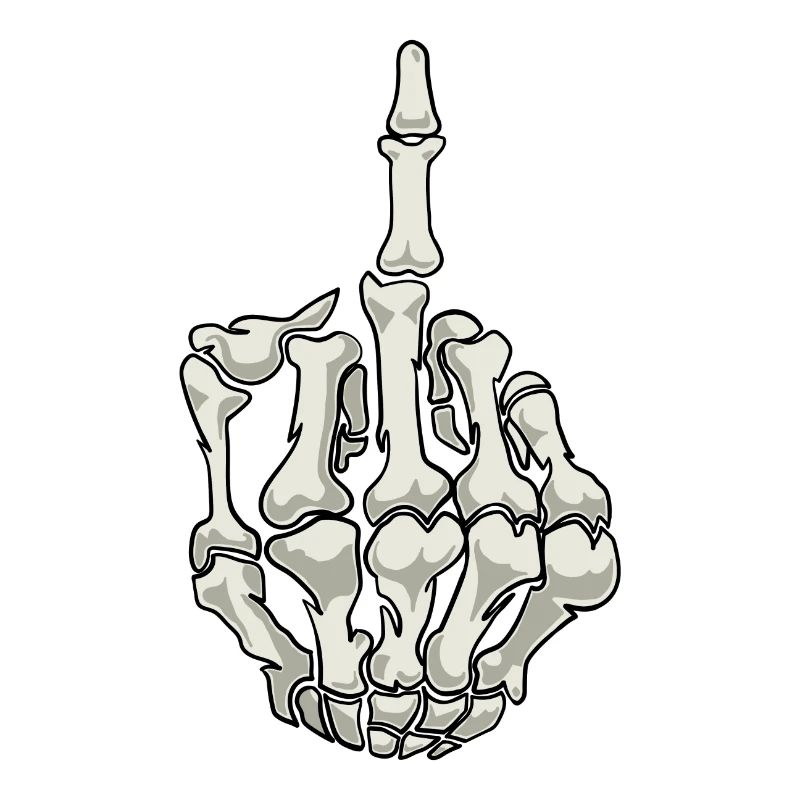 Skelett Mittelfinger Knochen