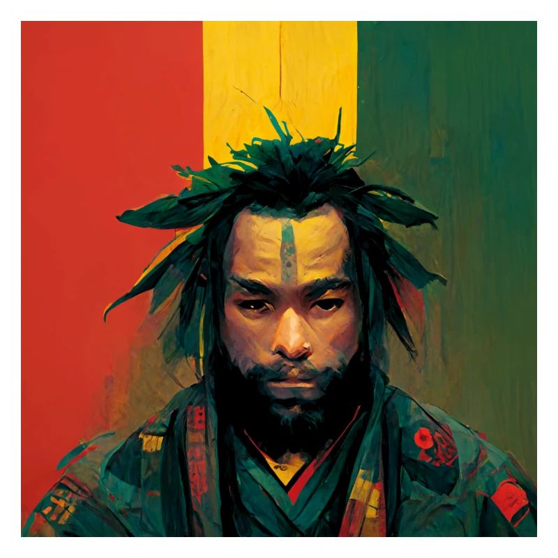 Rasta-samurai-malerei
