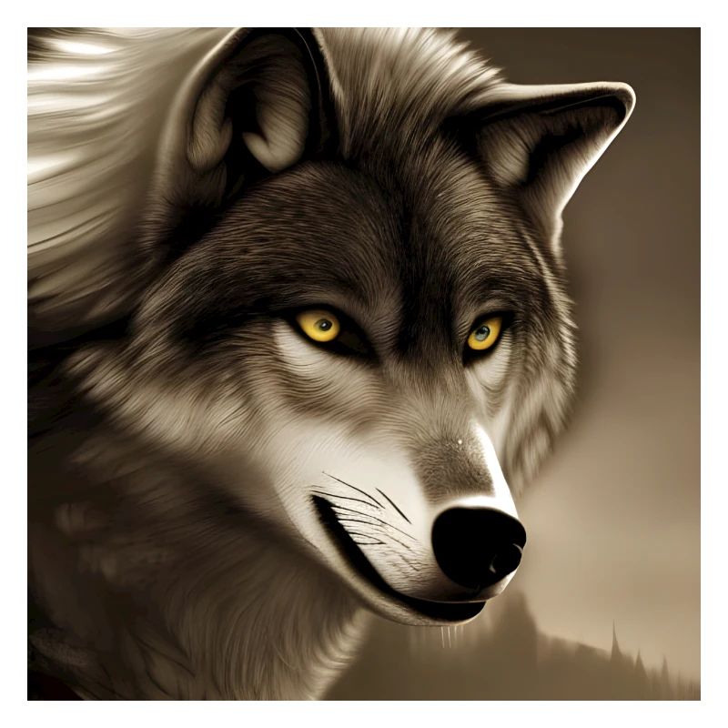 Wolfsporträt