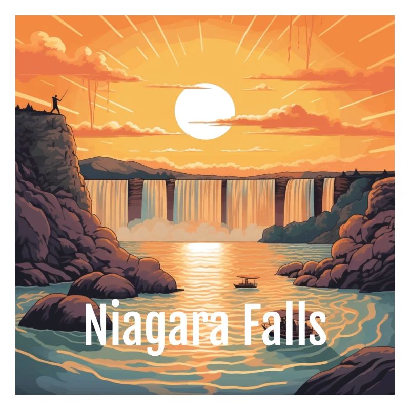 Niagara falls Sunset