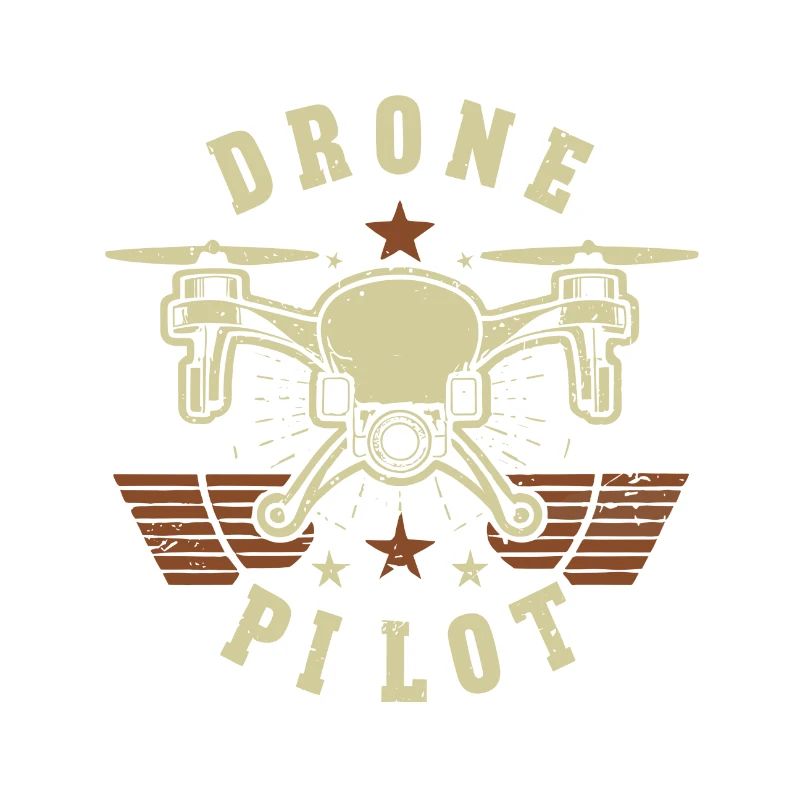 Drone pilot with retro style
