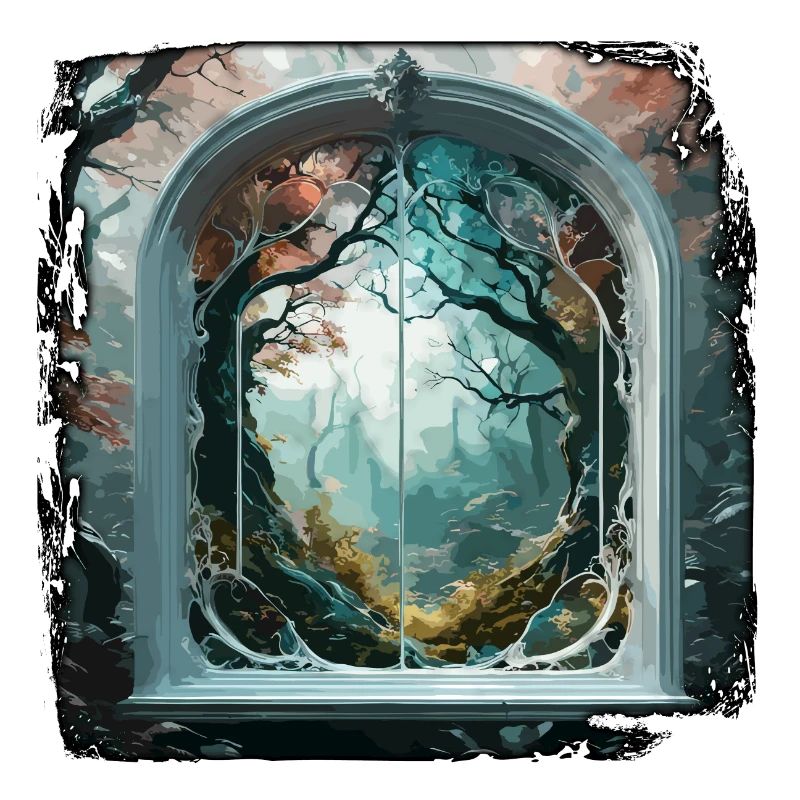 Window in the Forest / Trees / View / Wilderness