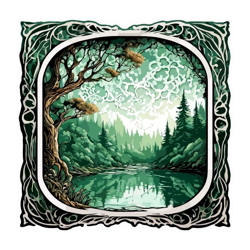 Window in the Forest / Trees / View / Wilderness