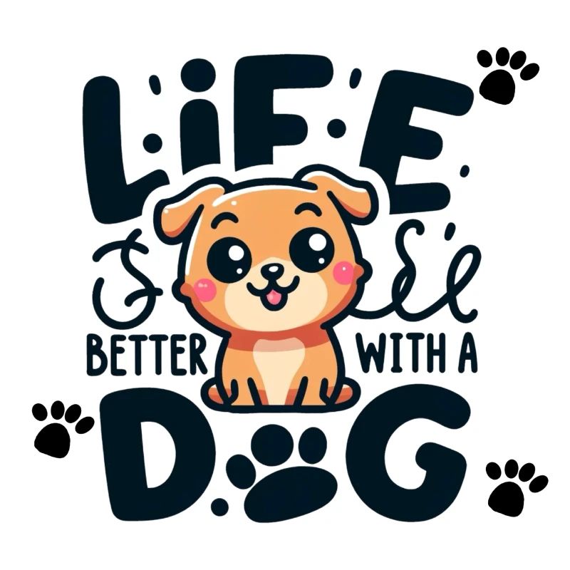 Das Leben ist besser mit einem Hund