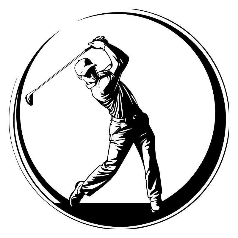 Golfer Mann Silhouette