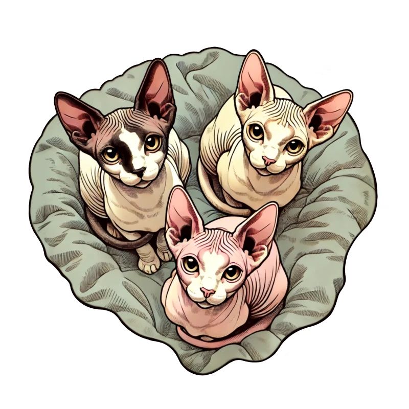 Trio Sphynxkitten
