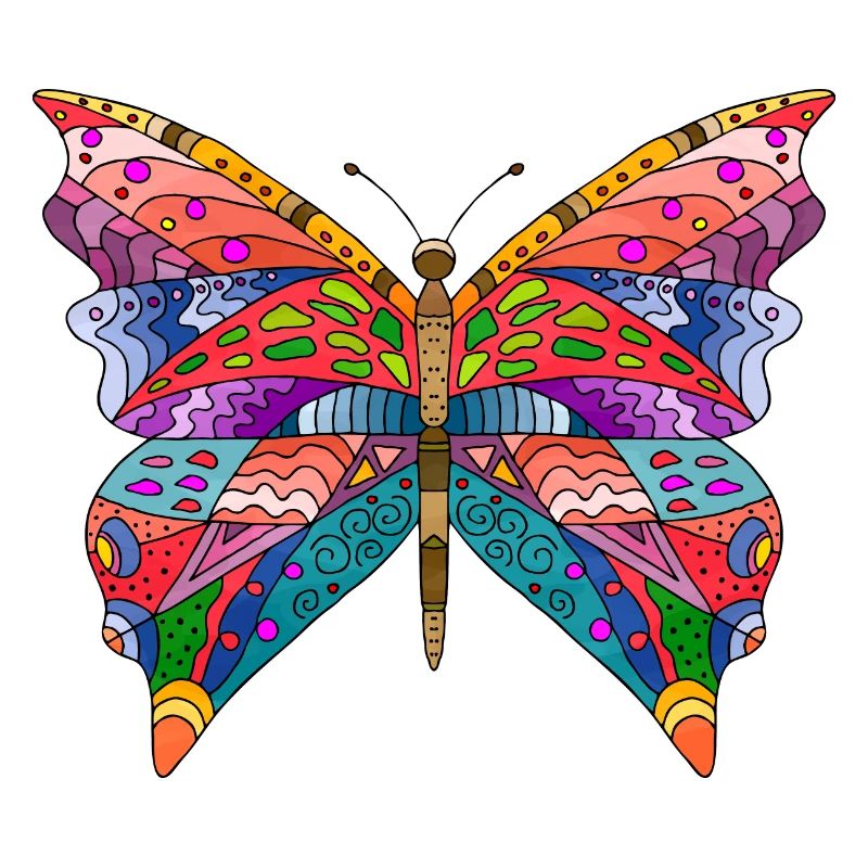 Bunter Schmetterling
