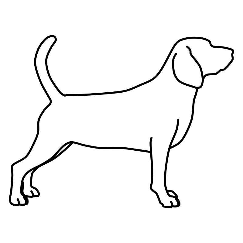 beagle lineart 1