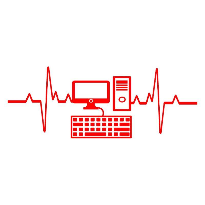 Herzschlag PC Gamer Computer Programmierer