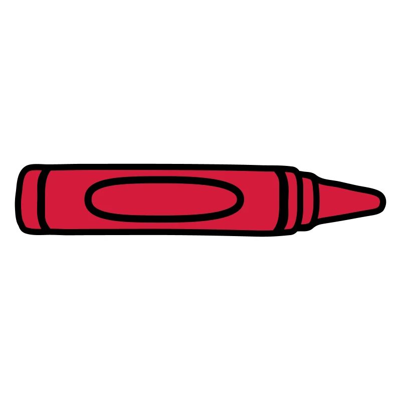 Crayon de cire rouge design cool