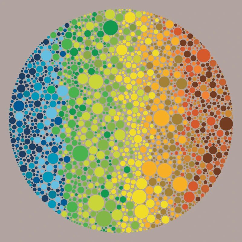 Sphère: composition des points en couleur