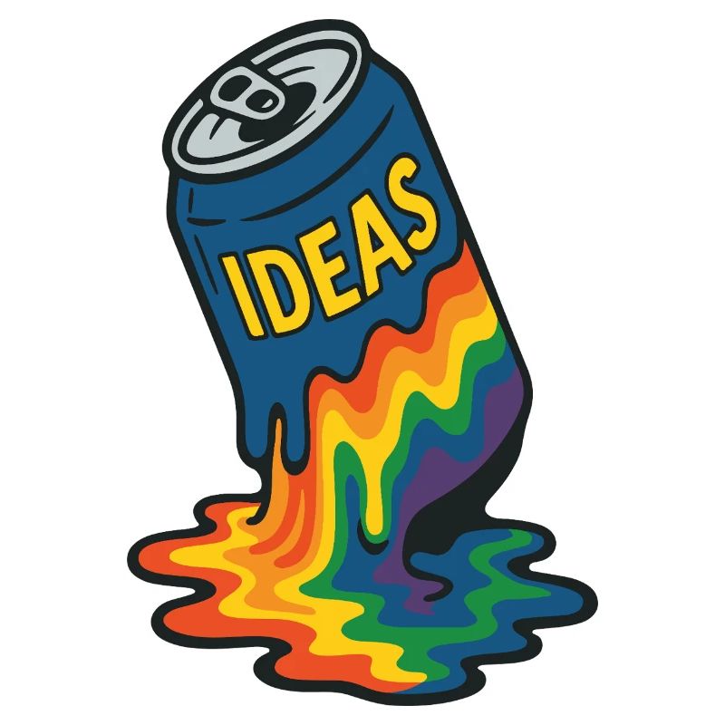 Schmelzende Regenbogen-Ideen können