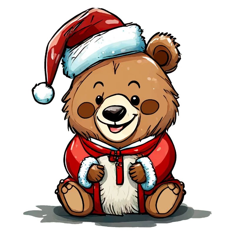 Kleiner Weihnachts-Teddybär
