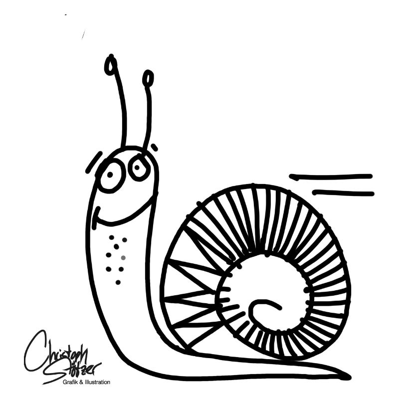 Lustige Schnecke