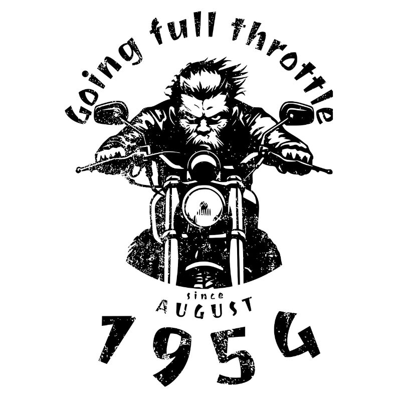 70. Geburtstag Going full throttle since 08/1954