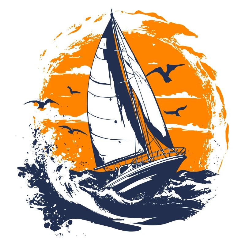 Segelboot Motiv