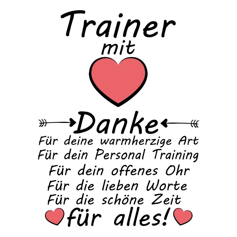 Personal Trainer Training Danke sagen Abschied