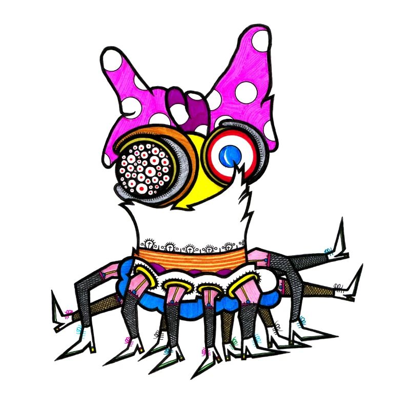 Tänzelndes Spinnenmädchen