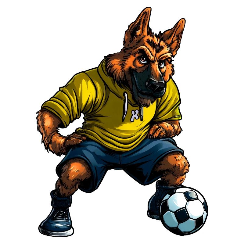 Schäferhunde Fussball