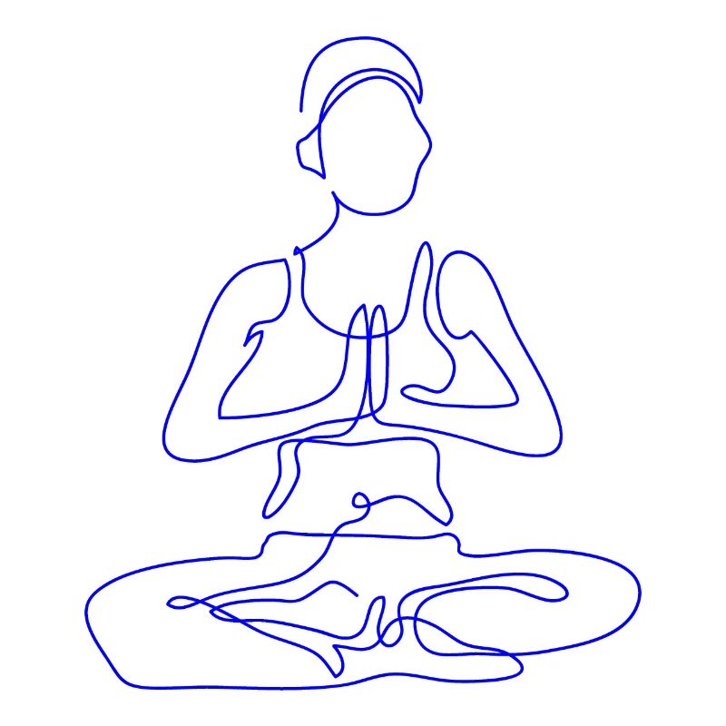 1 Yoga Padmasana oder Lotusblüte | 1. Blaue Flamme