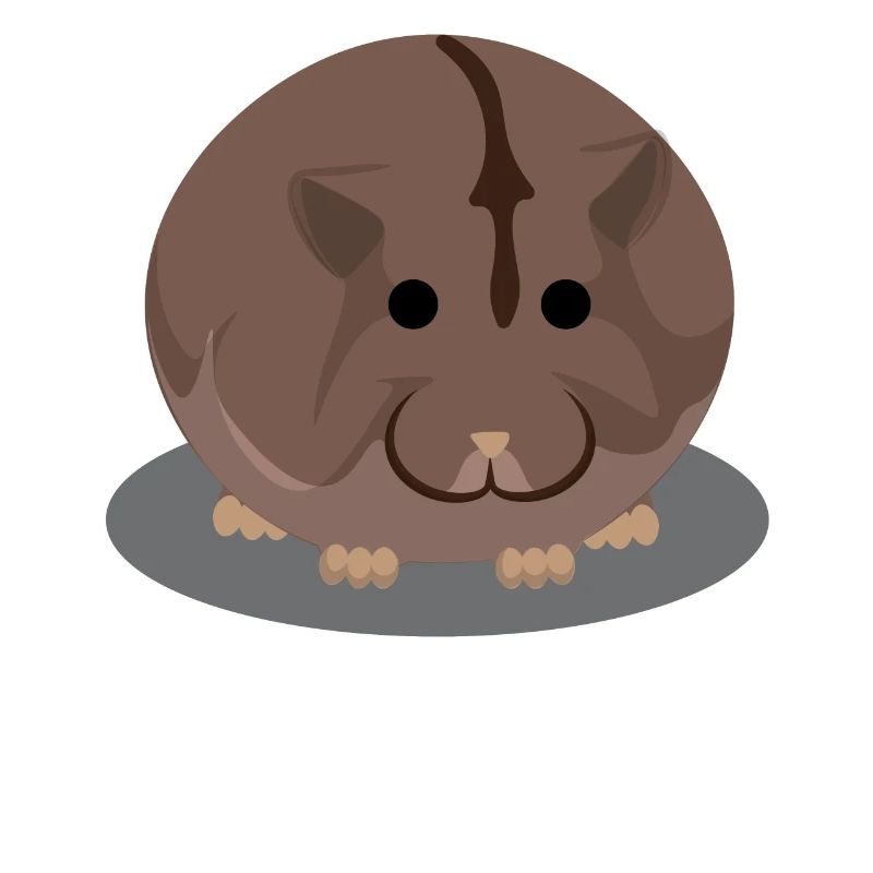 Brauner molliger Hamster