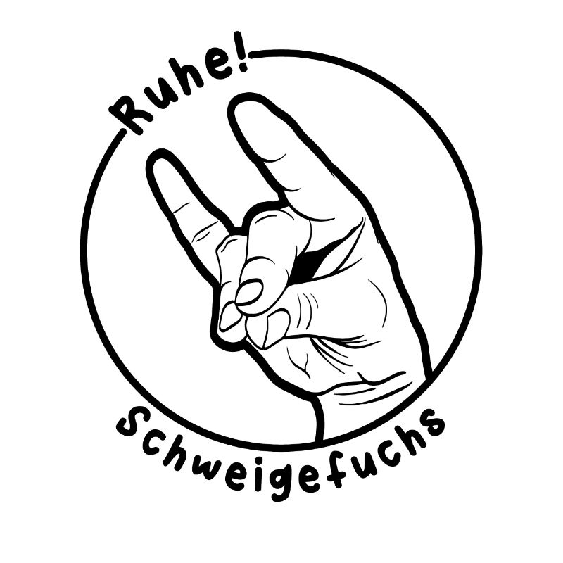 Ruhe Schweigefuchs Geschenk Schweigefuchs Lehrer