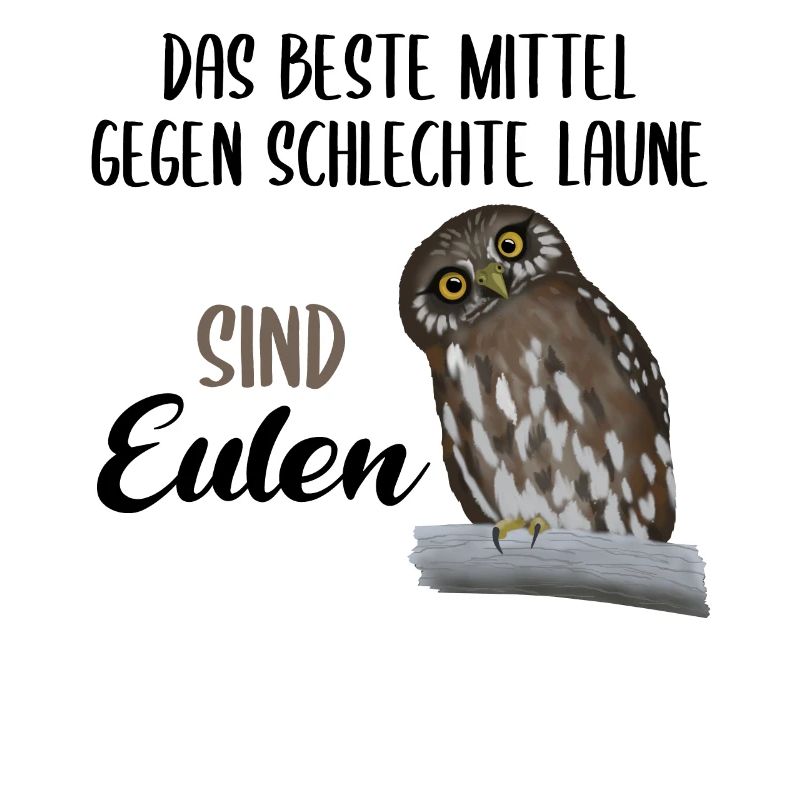 Eule Süßer Uhu Vogel Lustiger Spruch Geschenk