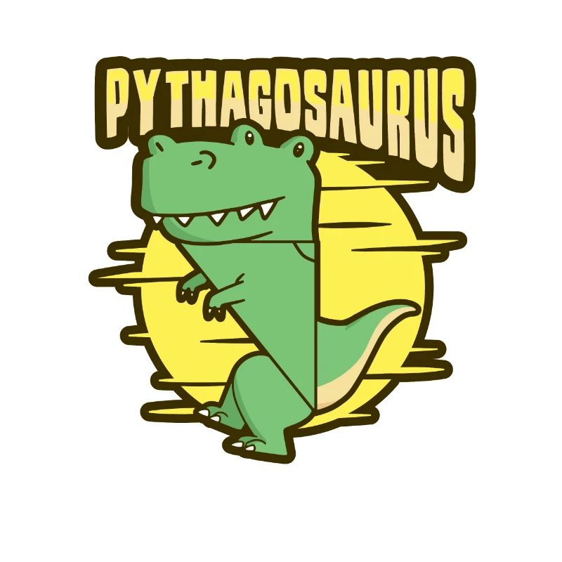 Dinosaur Math Pythagoras Mathematician