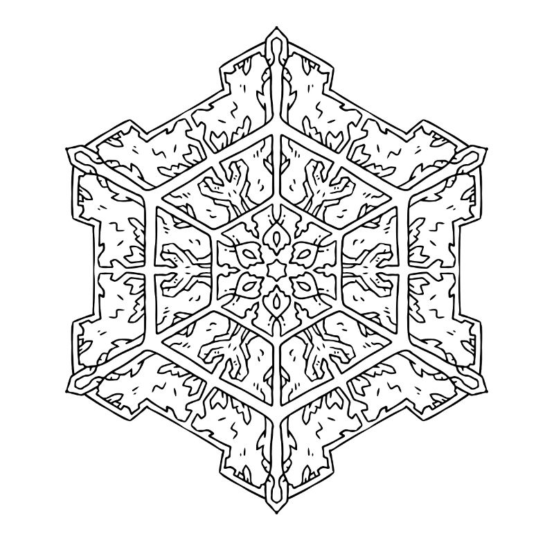 Schneeflocke Mandala