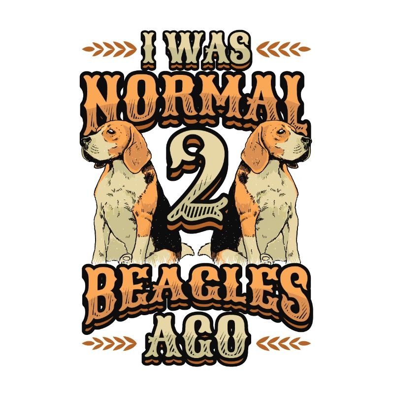 J’étais normal devant 2 beagles.